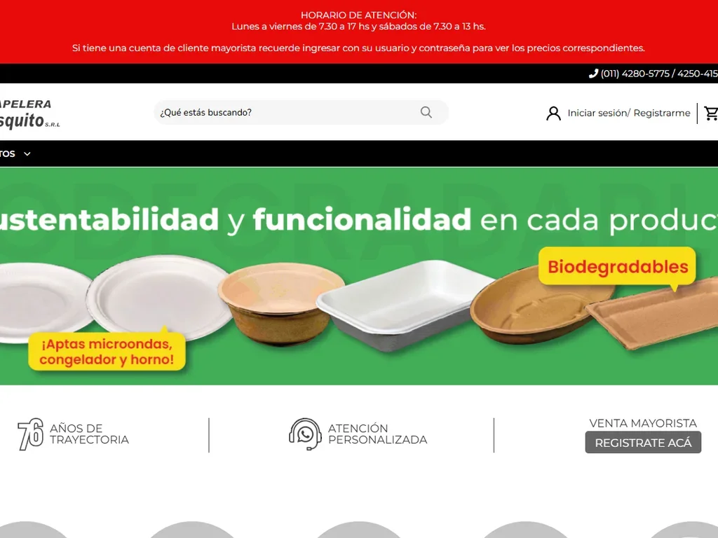 Captura del sitio de El-vasquito